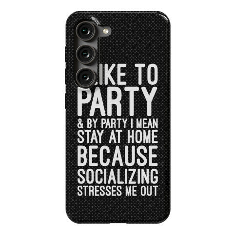 Socializing Stresses Me Out Phone Case